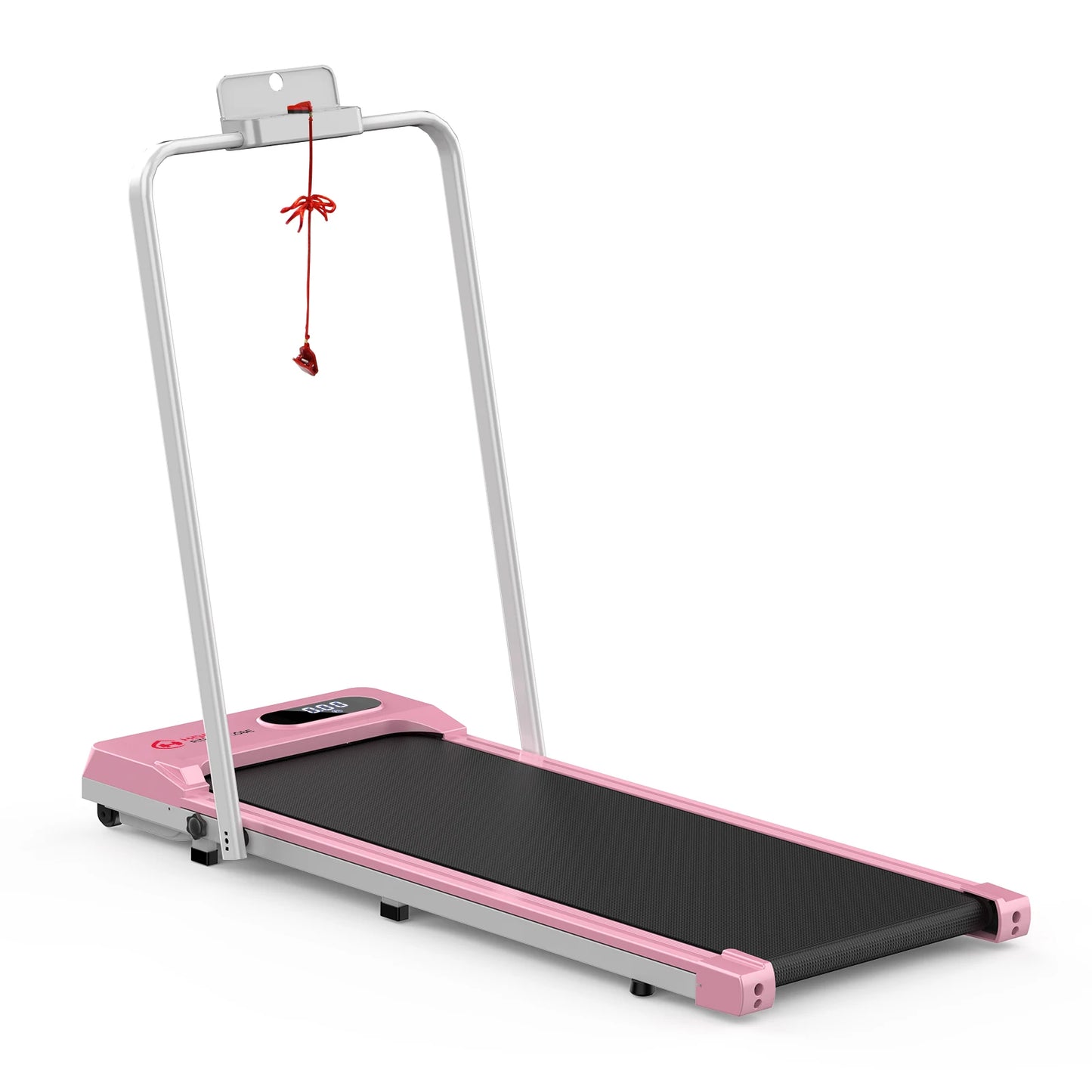 Tapis de course pliable rose – Fitness à domicile